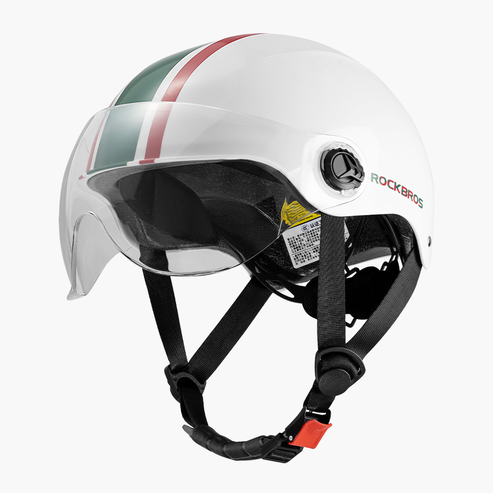 ヘルメット シールド付き 自転車 キックボード スケボー サバゲー スキー スノボ サイズ調整可能 ロックブロス