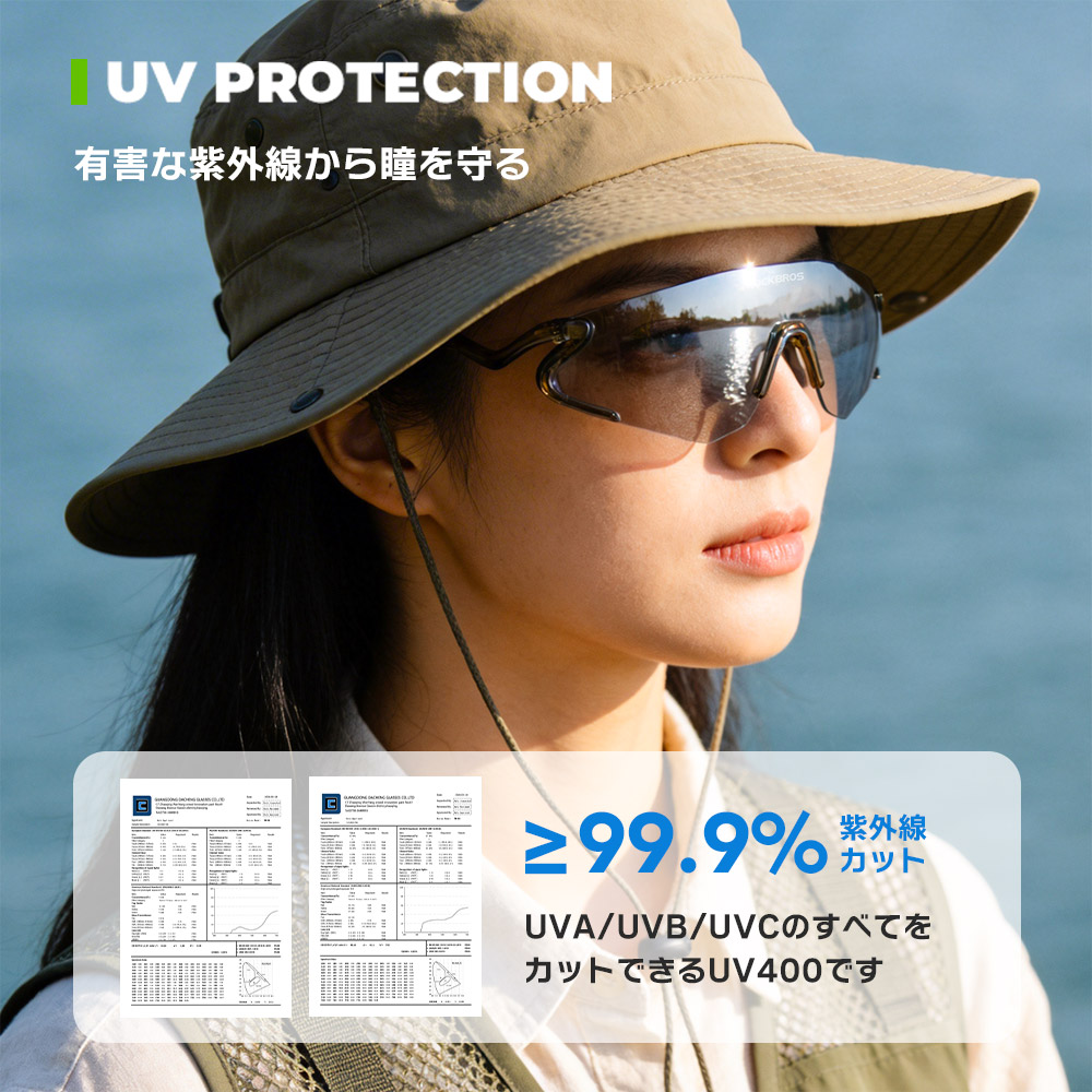 サングラス 調光 スポーツ 軽量 アウトドア ...の詳細画像3