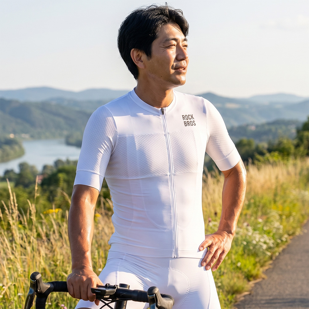 ROCKBROS サイクルジャージ 半袖ジャージ サイクルウェア サイクリング
