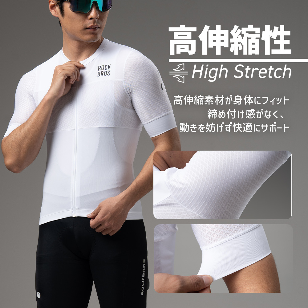  半袖サイクルジャージ　size S ROCKBROS サイクルジャージ 半袖ジャージ サイクルウェア サイクリング