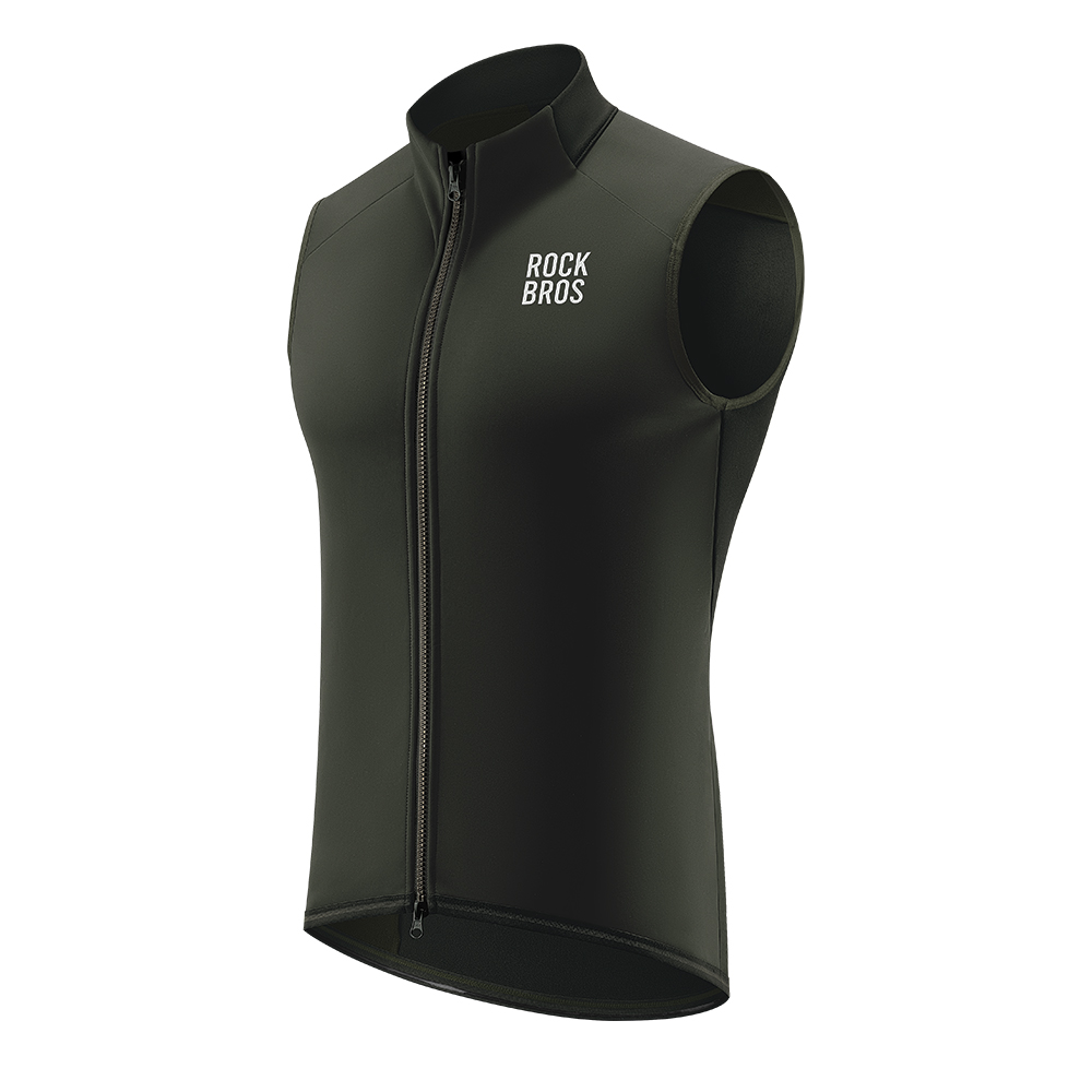 ROCKBROS サイクルベスト 秋冬 裏起毛 フリース サイクリング スポーツ