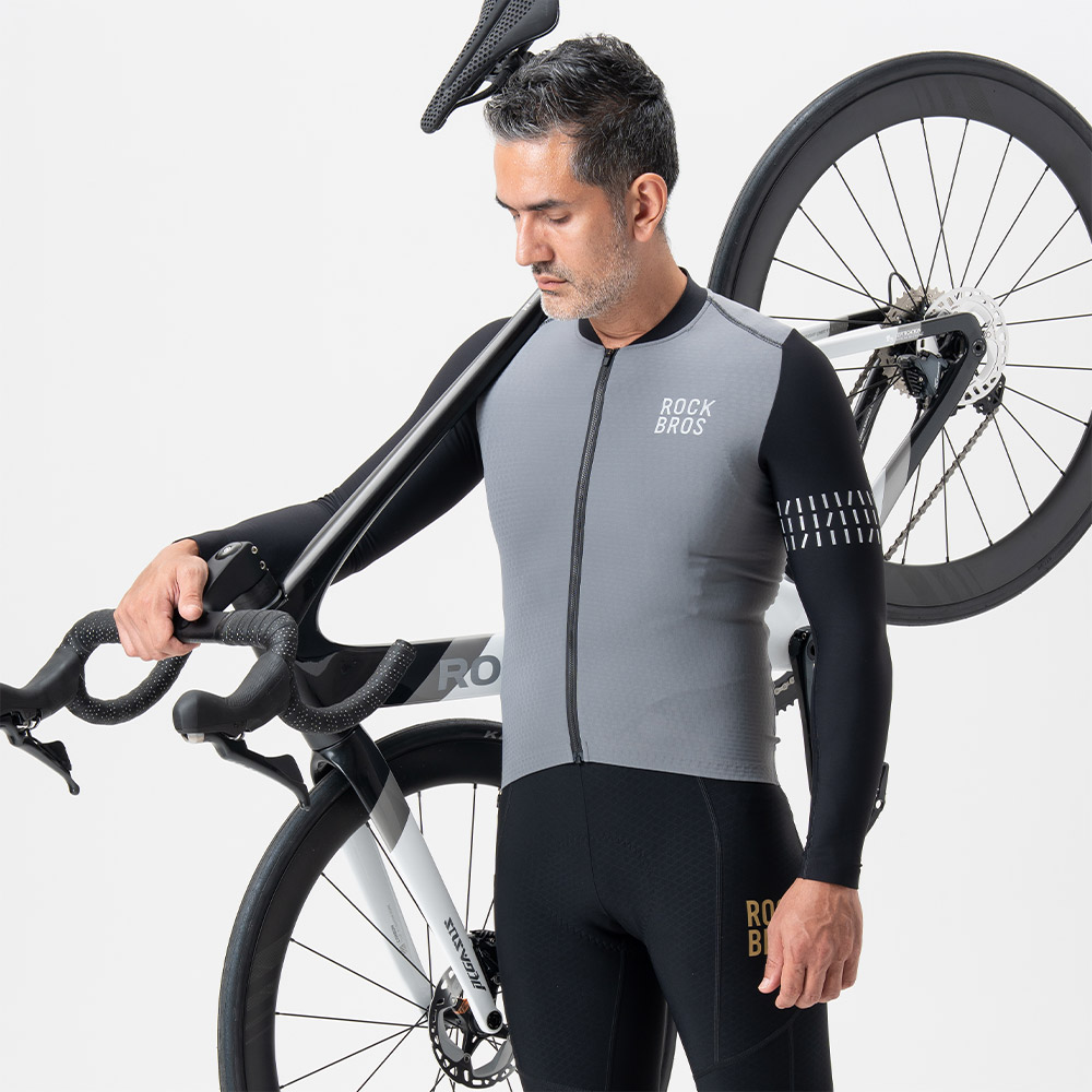 サイクルジャージ（色：ホワイト系）｜サイクルウェア、ヘルメット