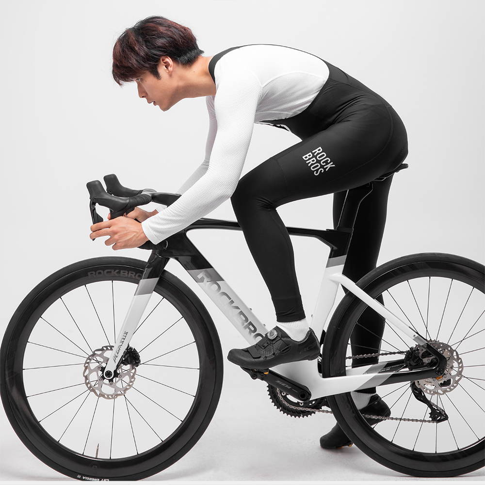 ROCKBROS ビブタイツ サイクルパンツ レーパン メンズ 自転車 ロング