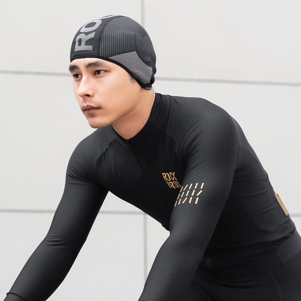 ROCKBROS インナーキャップ ニット編み バイク 自転車 吸汗速乾