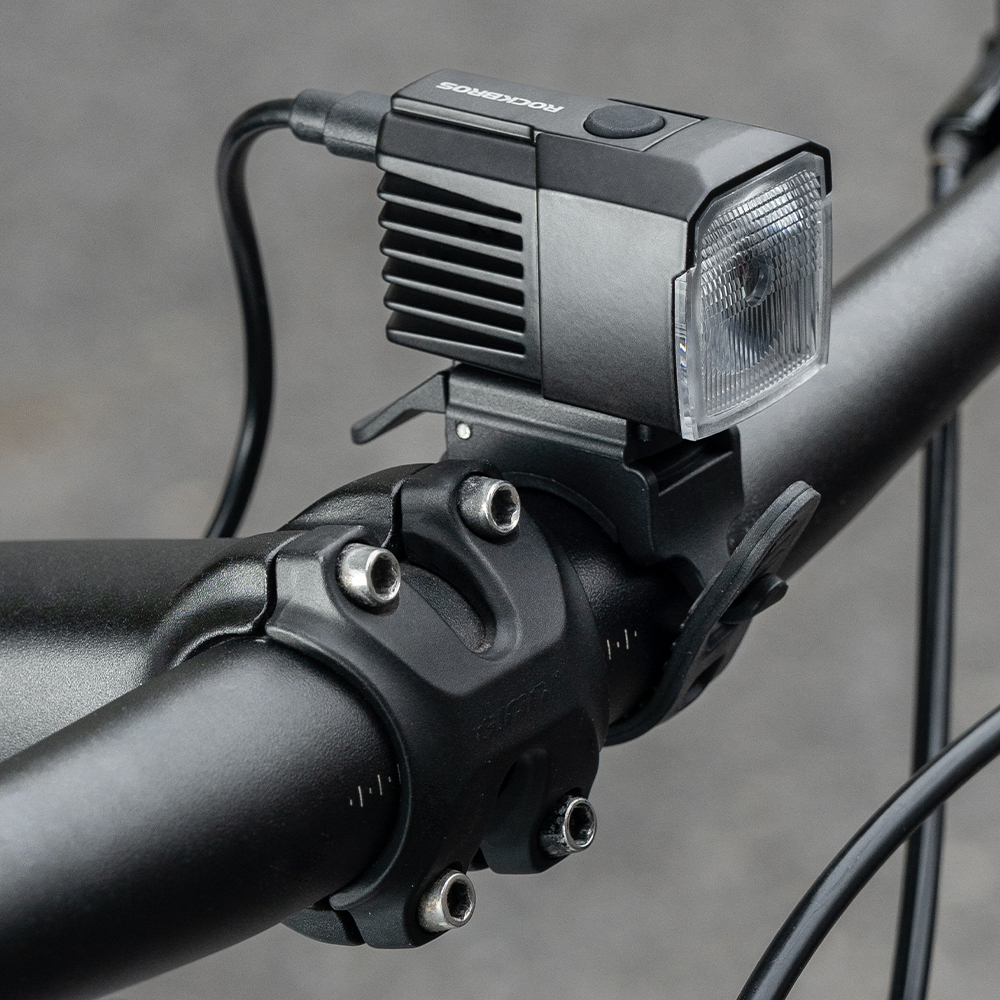 ROCKBROS 自転車 ライト フロント 外部電源 バッテリーなし 1600lm