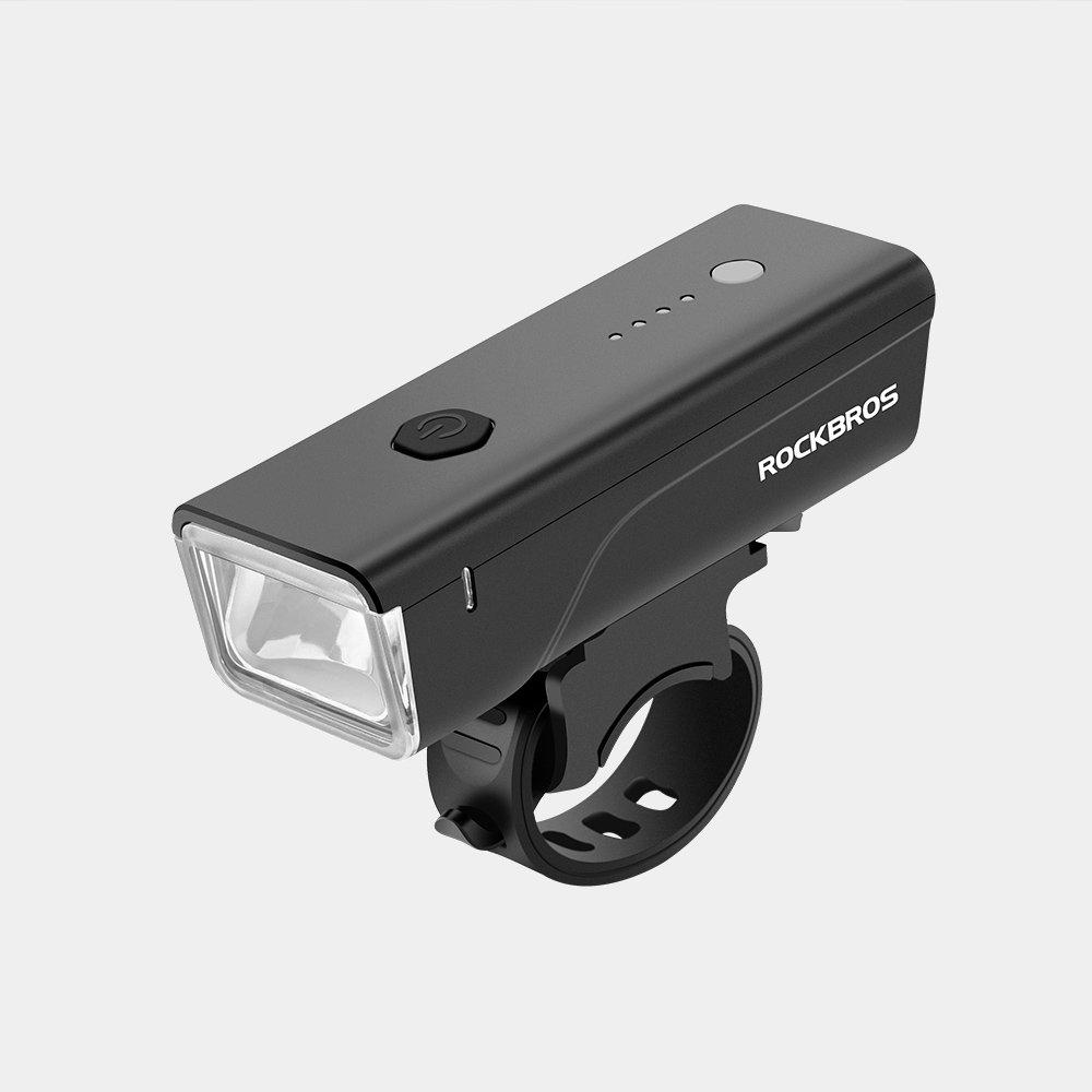 ROCKBROS 自転車 ライト フロント 充電式 USB充電 LED 光センサー 自動