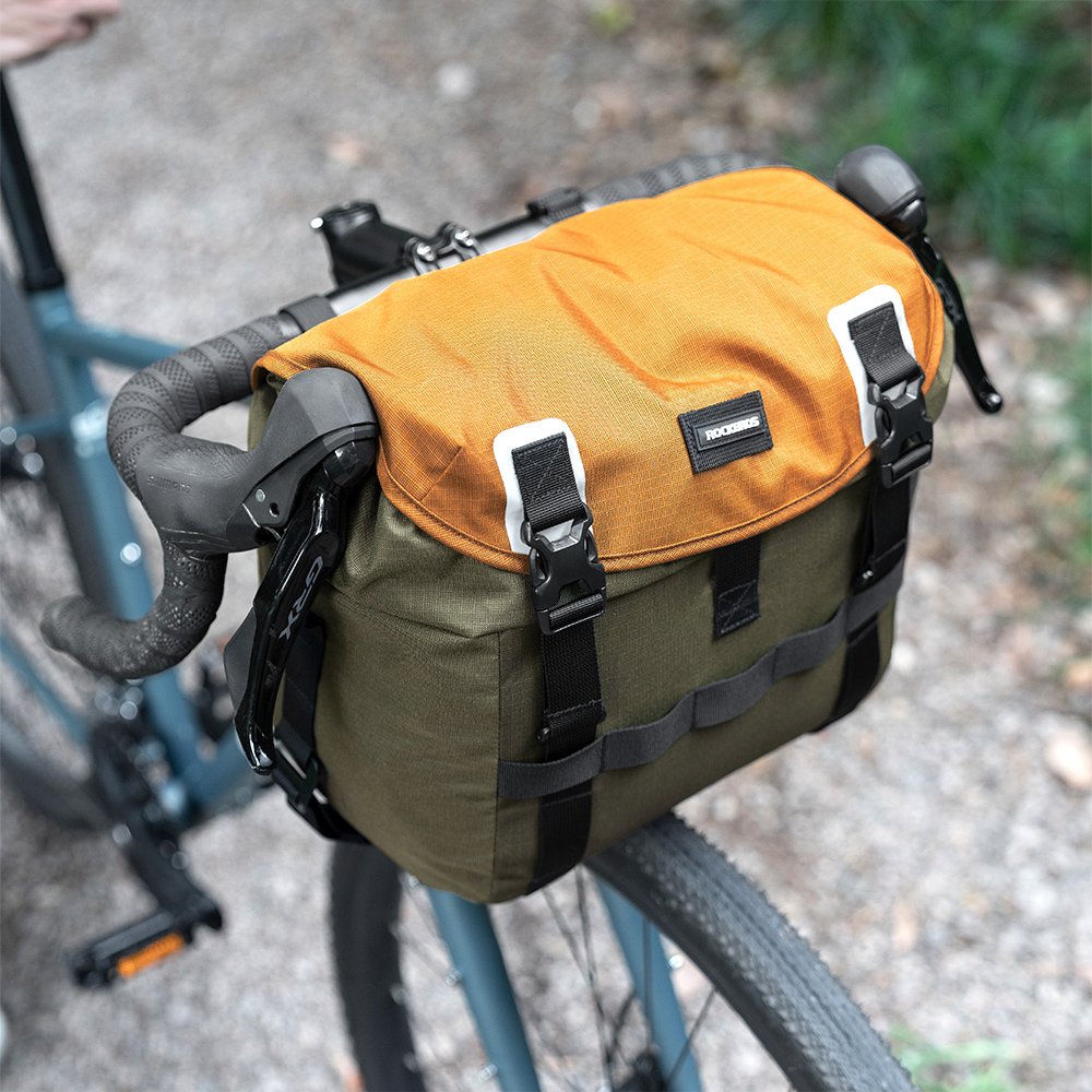 ROCKBROS 自転車 フロントバッグ ハンドルバッグ 大容量 24L 2way