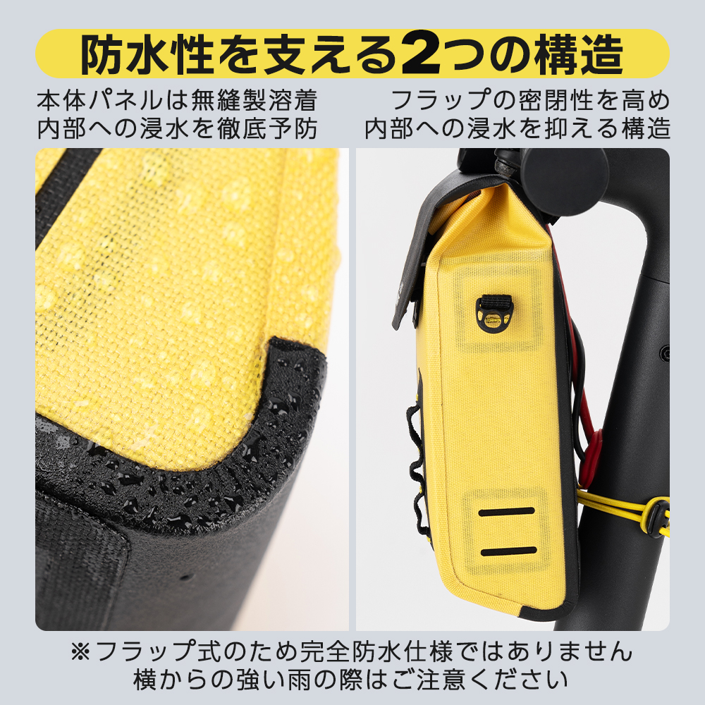 ROCKBROS フロントバッグ ハンドルバッグ ショルダーバッグ 防水 1.3L