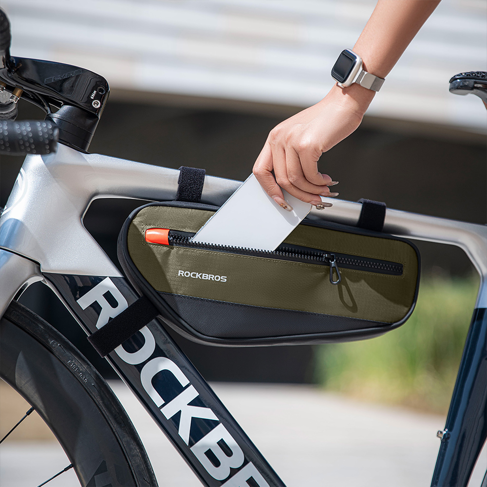 ROCKBROS 自転車 バッグ フレーム トップチューブ サイクルバック 両側 