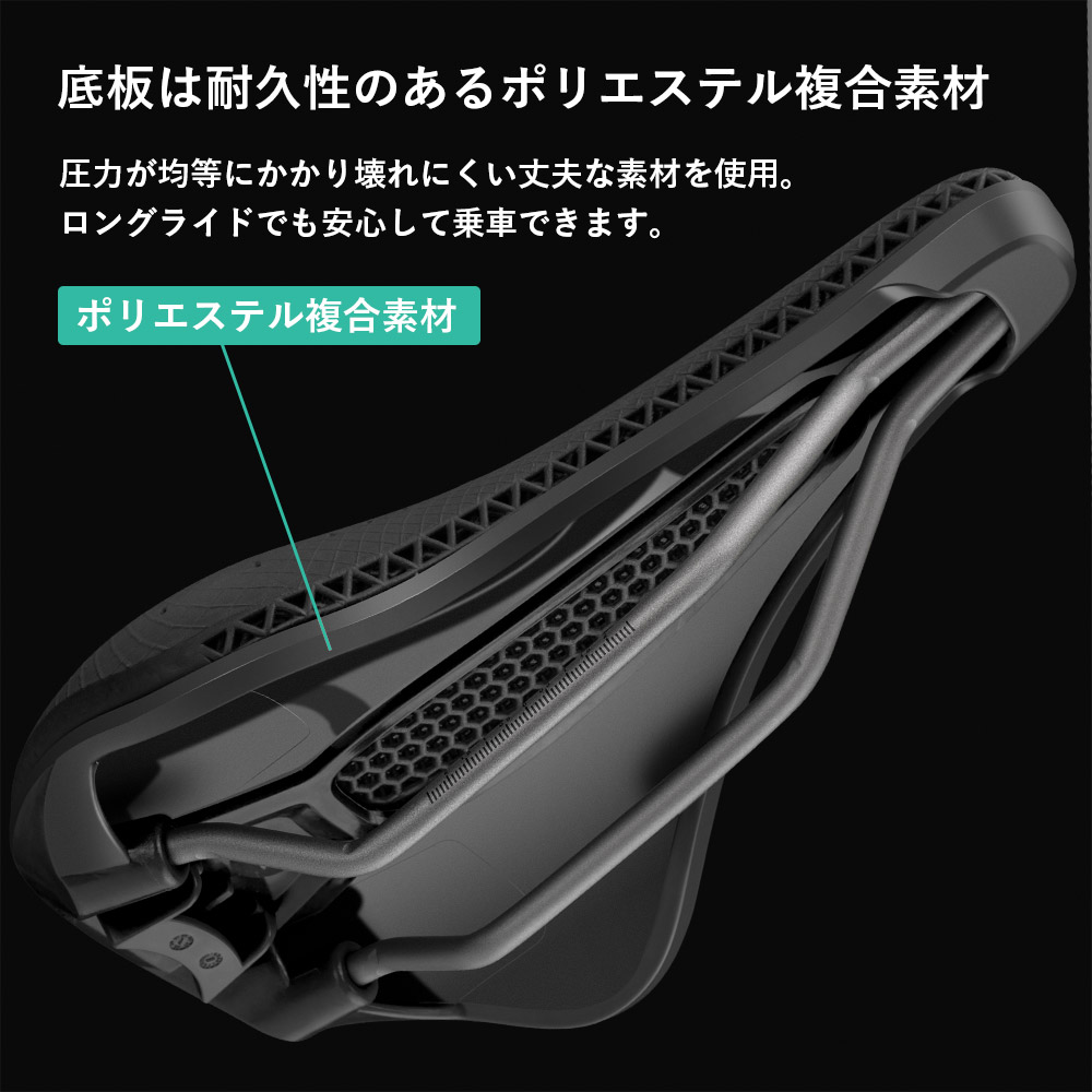 ROCKBROS スポーツサドル 自転車 ショートノーズ 3Dプリント