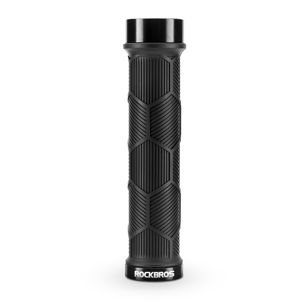 ROCKBROS グリップ 自転車 交換 ダブルロック 反射板 リフレクター