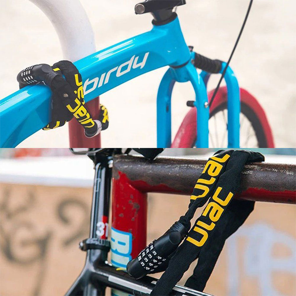 自転車 鍵 チェーン ダイヤル式 4桁 長い 100cm 5mm 頑丈 盗難防止 おしゃれ ULAC ロックブロス | ROCKBROS | 21