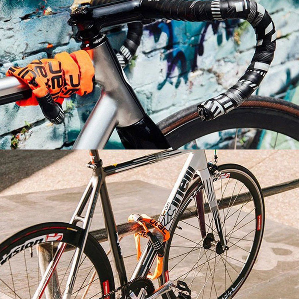 自転車 鍵 チェーン ダイヤル式 4桁 長い 100cm 5mm 頑丈 盗難防止 おしゃれ ULAC ロックブロス | ROCKBROS | 24