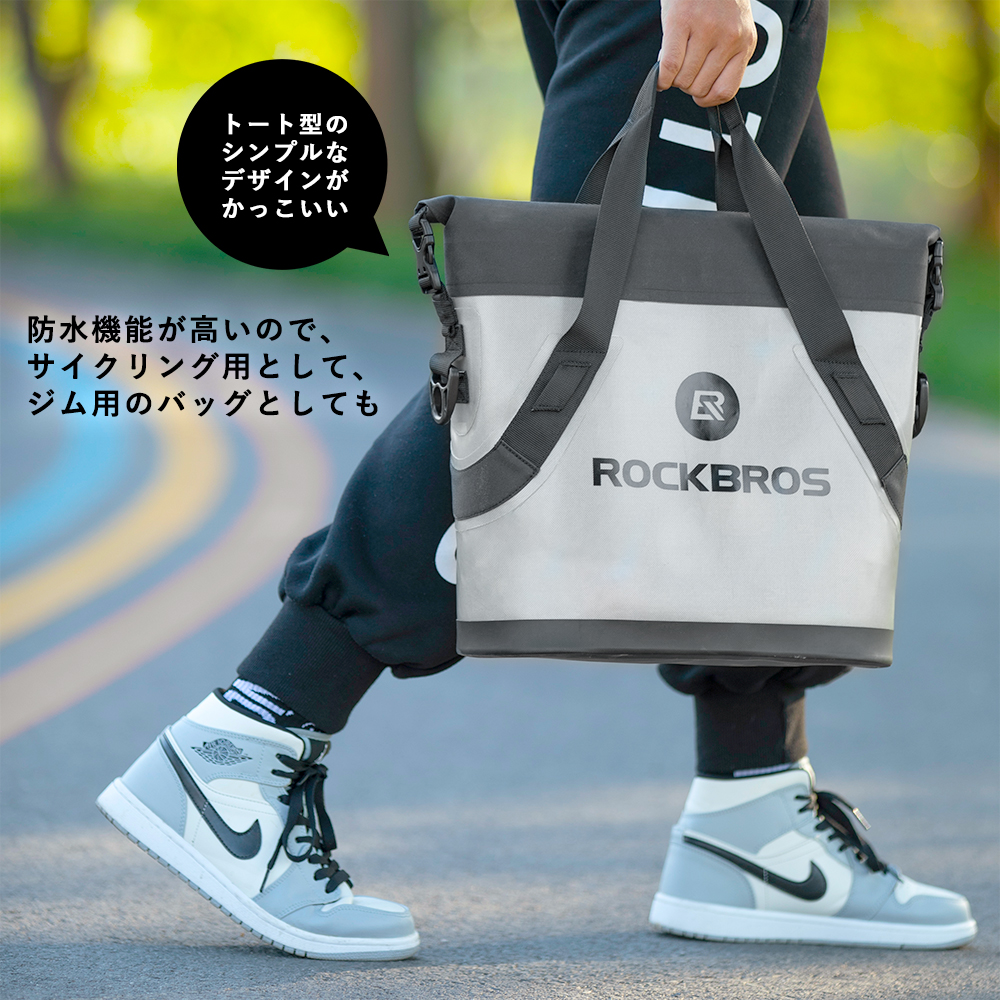 ROCKBROS 防水バッグ トートバッグ お買い物バッグ エコバッグ 釣り
