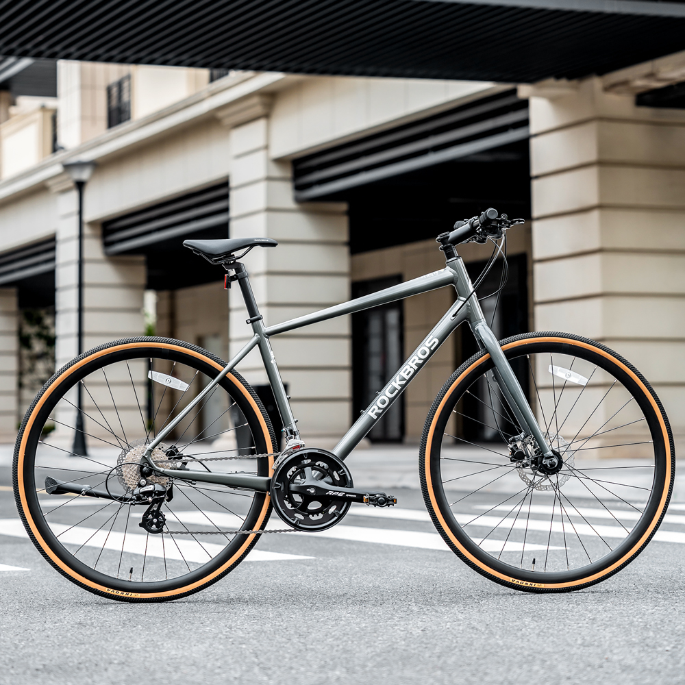 ROCKBROS クロスバイク 700C×32C 16変速 RIDA 油圧式ディスクブレーキ