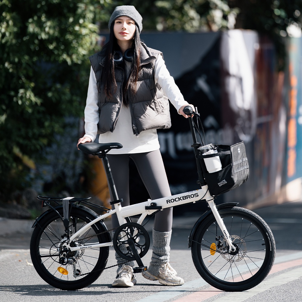 ROCKBROS 折りたたみ自転車 小径車 20インチ Shimano 7速 メカニカル