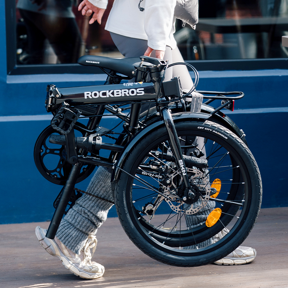 ROCKBROS 折りたたみ自転車 小径車 20インチ Shimano 7速 メカニカル