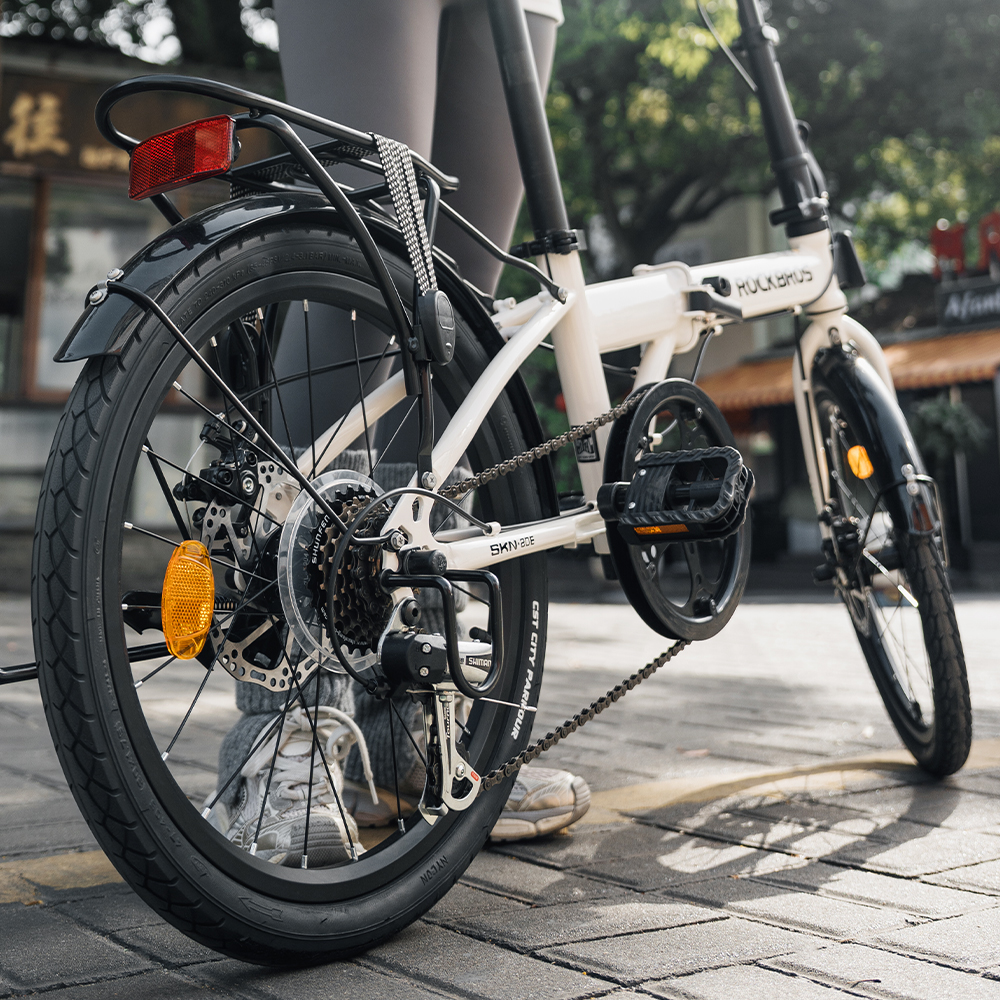 ROCKBROS 折りたたみ自転車 小径車 20インチ Shimano 7速 メカニカル