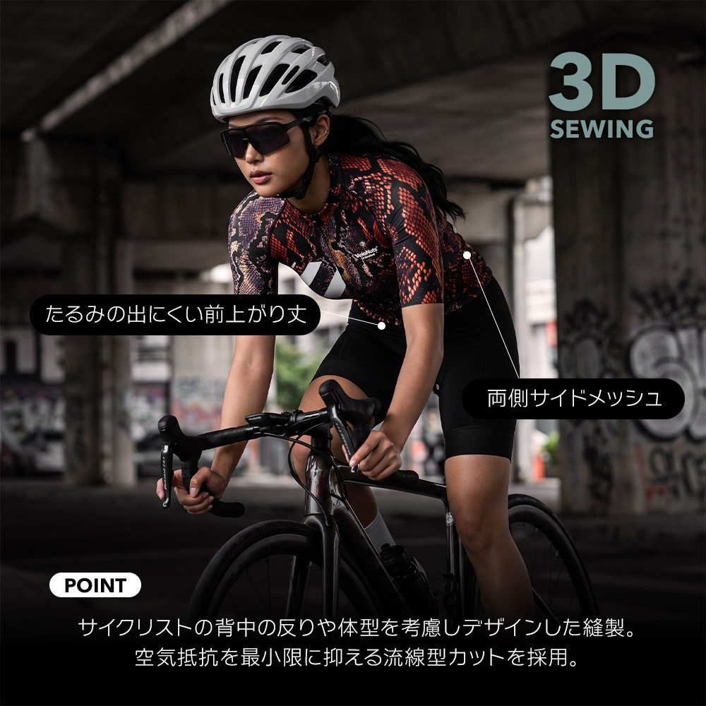 ROCKBROS サイクルジャージ サイクルウェア レディース 女性