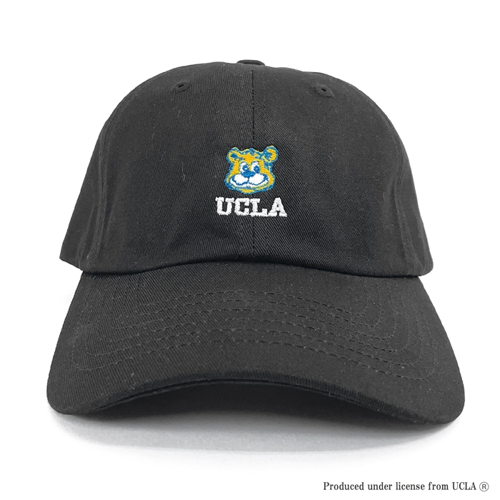 UCLA ユーシーエルエー 帽子 ローキャップ メンズ レディース ブランド キャップ アメリカン カレッジ ロゴ 刺繍 コットン ツイル くま (07-ucag084)｜rockingchair2822｜03