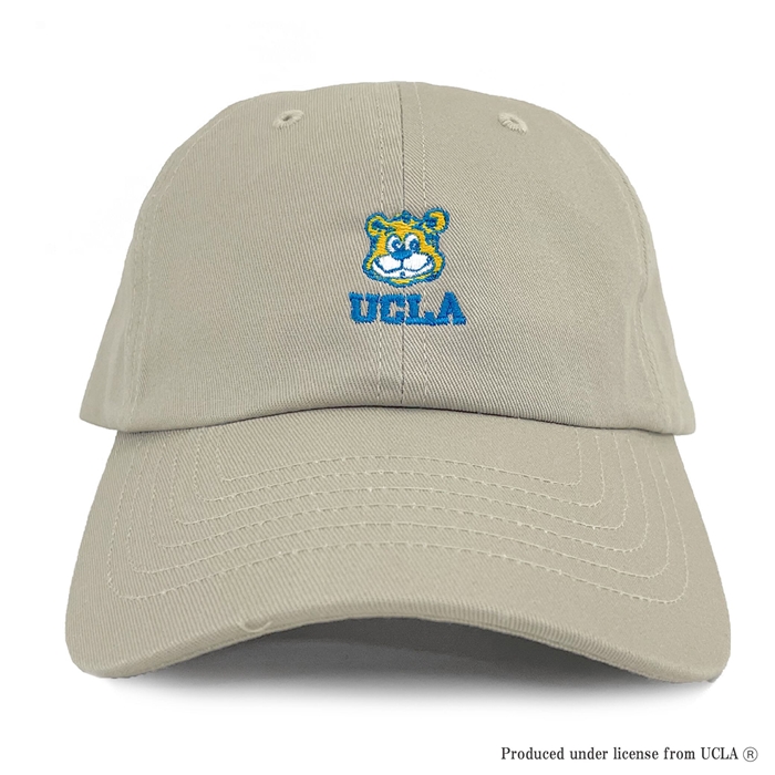 UCLA ユーシーエルエー 帽子 ローキャップ メンズ レディース ブランド キャップ アメリカン カレッジ ロゴ 刺繍 コットン ツイル くま (07-ucag084)｜rockingchair2822｜02