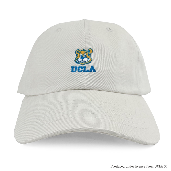UCLA ユーシーエルエー 帽子 ローキャップ メンズ レディース ブランド キャップ アメリカン カレッジ ロゴ 刺繍 コットン ツイル くま (07-ucag084)｜rockingchair2822｜04