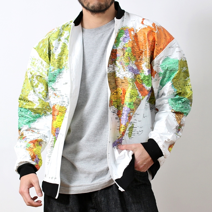 HOUSTON（ヒューストン） ペーパージャケット 地図柄 TYVEK PAPER 
