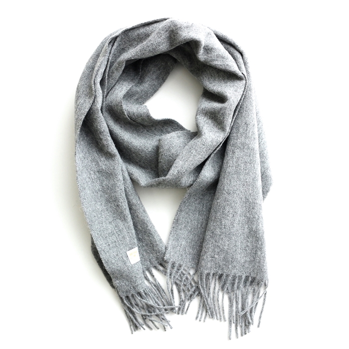 グレー マフラー ウール製 TWEED MILL（ツイードミル） マフラー ウール ラムウール スカーフ