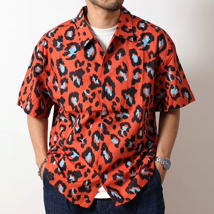 Revo. レヴォ 総柄シャツ 半袖シャツ メンズ ユニセックス ブランド 春