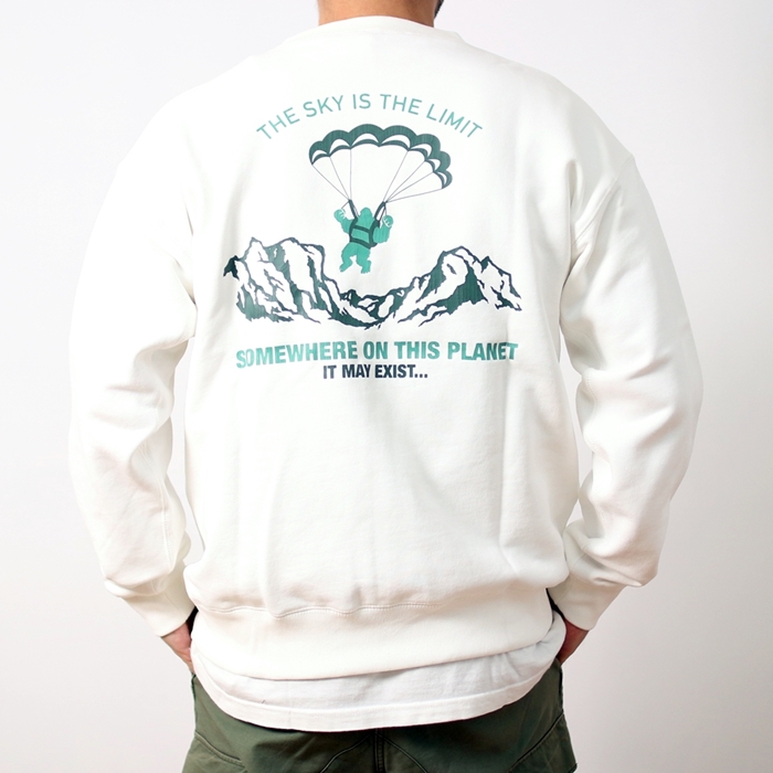 BARNS OUTFITTERS バーンズアウトフィッターズ スーパーヘビーウェイト スウェットシャツ THE SKY IS THE LIMIT メンズ ブランド アメカジ (27-br25353)_1