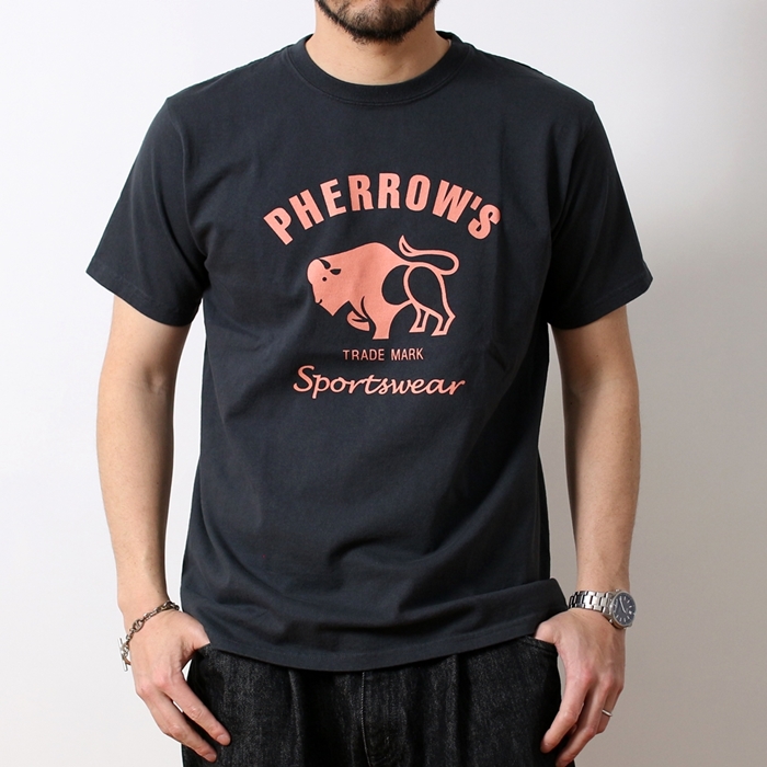 Pherrow's フェローズ PHERROW'S 定番バッファロー プリント半袖
