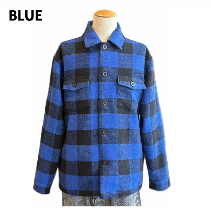 BLUE LABEL チェック柄ファー付きジャケット 38 BLUE LABEL CRESTBRIDGE チェック柄 コート ファー付き レディース