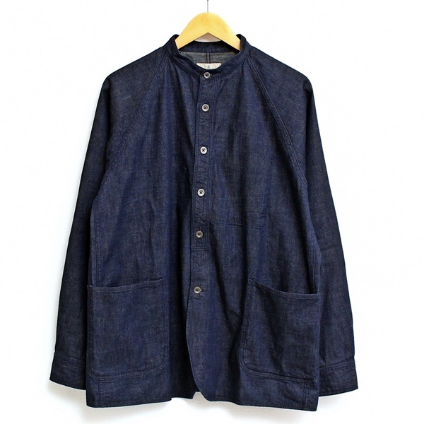 ノーカラー シャツジャケット ジャパンブルージーンズ JAPAN BLUE