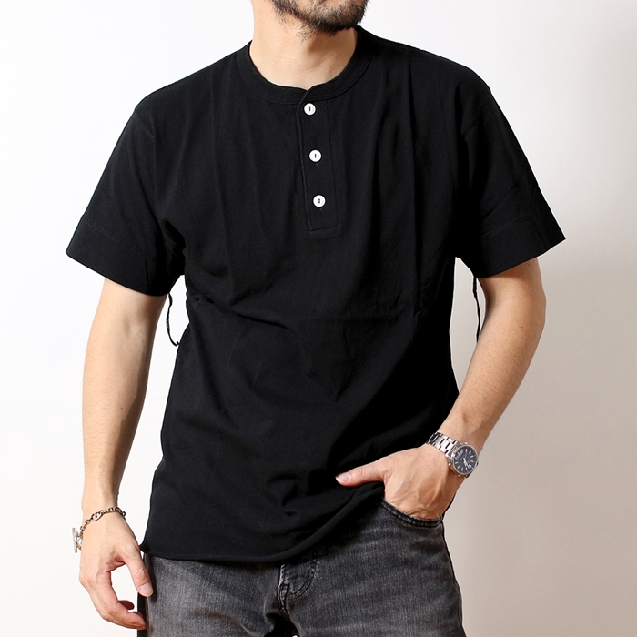 Healthknit ヘルスニット Tシャツ ヘンリーネック 半袖