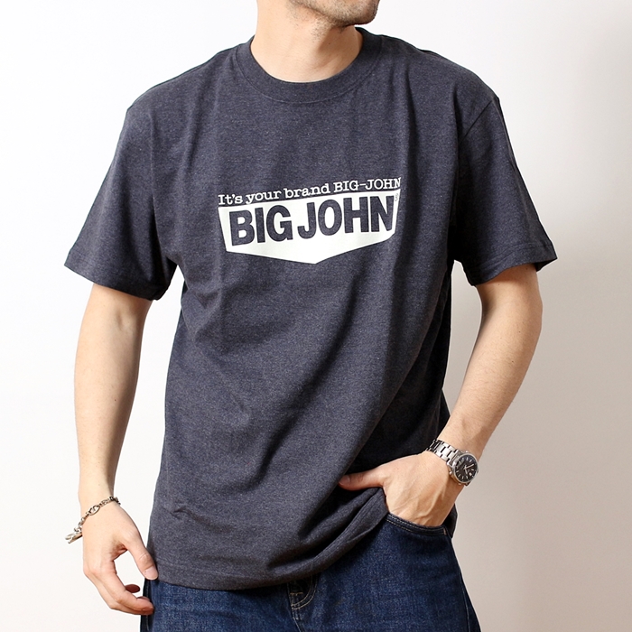 BIG JOHN ビッグジョン ロゴTシャツ メンズ レディース ブランド ブランドロゴ プリント ...
