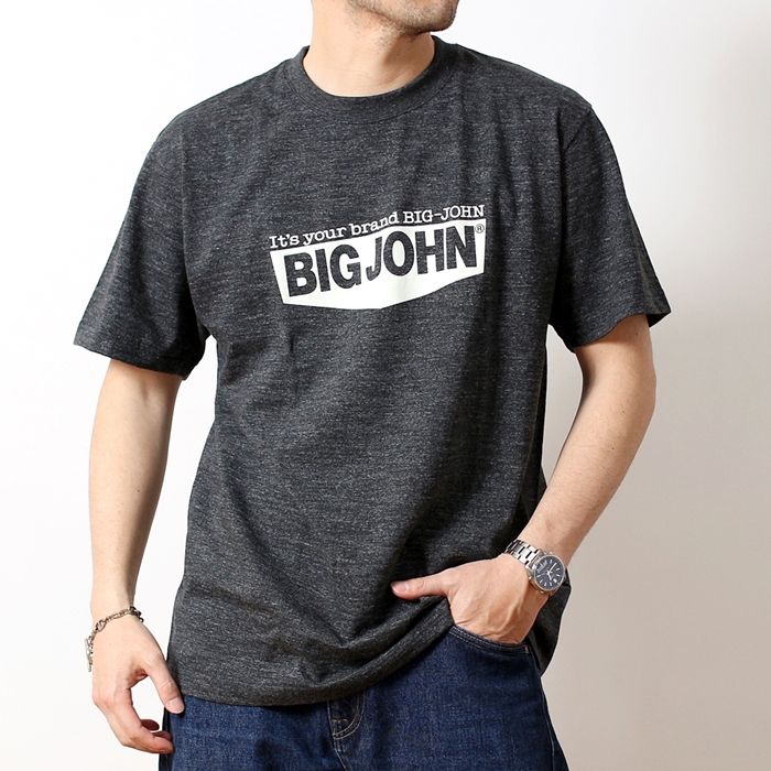 BIG JOHN ビッグジョン ロゴTシャツ メンズ レディース ブランド ブランドロゴ プリント ...
