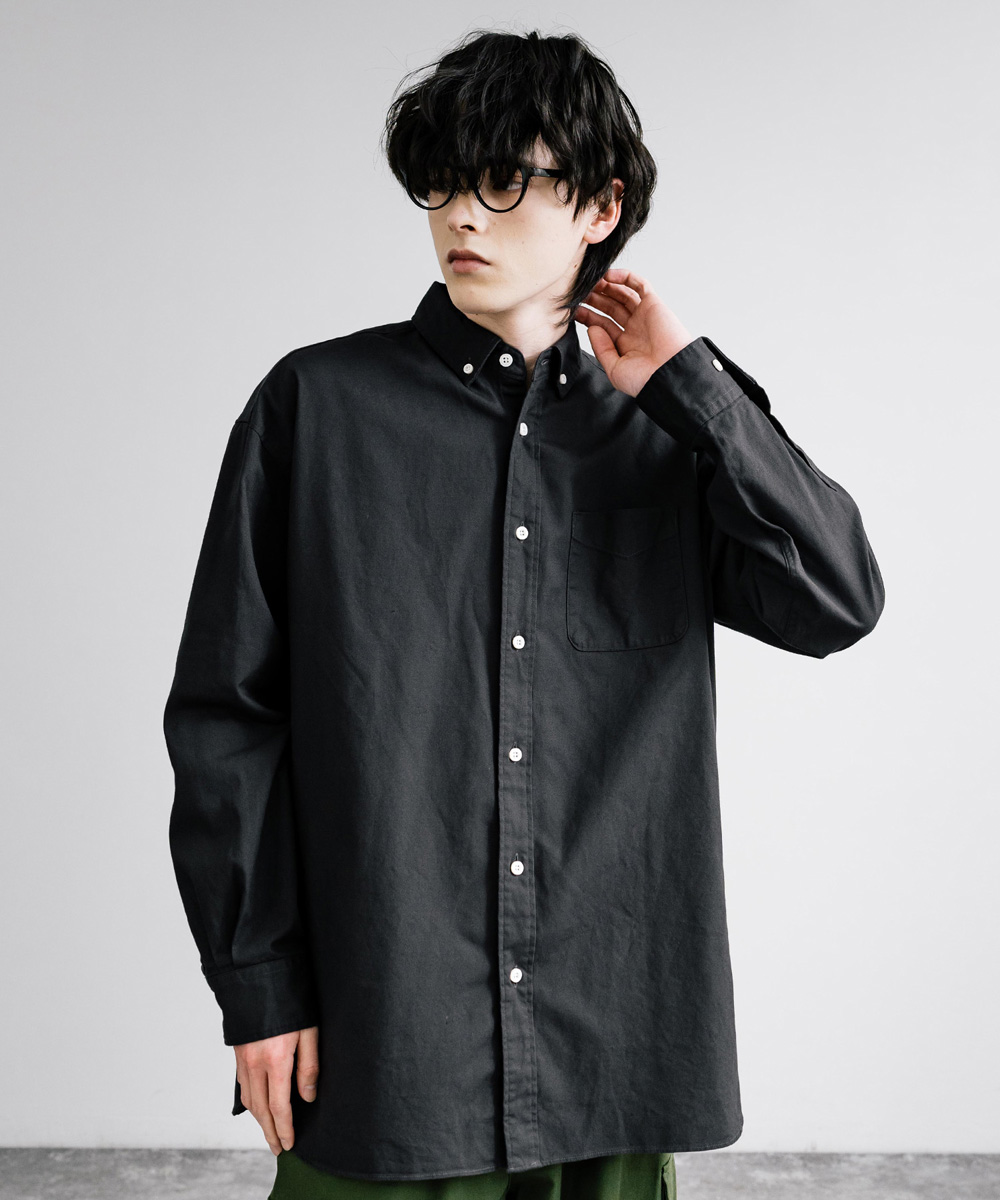 アメージングタイランド・グランドセール ボタンダウンシャツ Audience メンズ 無地 長袖 レディース 服&ファッション小物