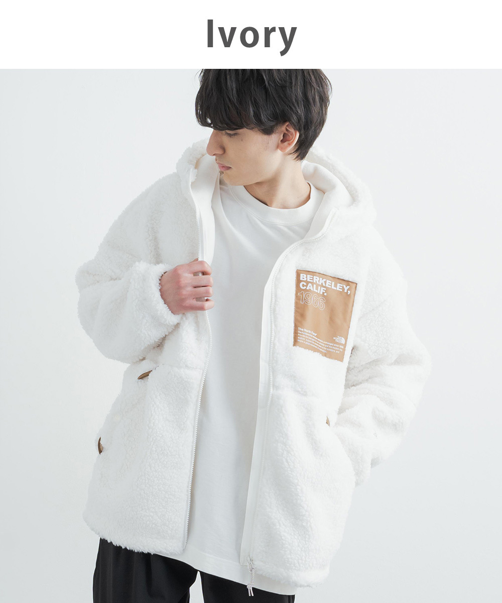 THE NORTH FACE ノースフェイス ホワイトレーベル LYMAN FLEECE HOODIE メンズ レディース ボアジャケット ブルゾン  フーディ― ビッグシルエット もこもこ