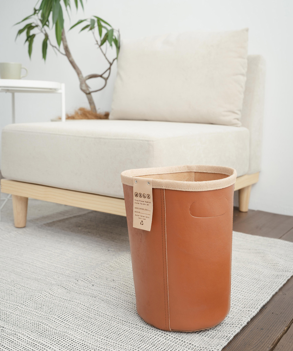 Butler Verner Sails トラッシュボックス ゴミ箱 牛革 トコ革 国産