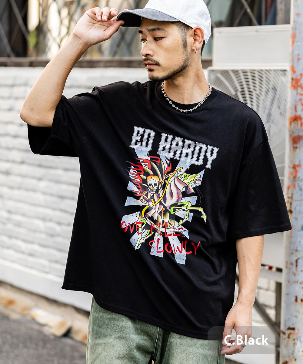 プリントTシャツ 半袖 メンズ レディース カットソー ビッグシルエット スカル ロゴ カジュアル アメカジ ストリート グラフィック 古着風  ヴィンテージ : 12683 : Rocky Monroe - 通販 - Yahoo!ショッピング