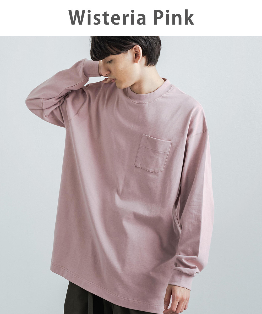 カットソー メンズ ビッグt 長袖 Tシャツ 無地 クルーネック 春秋冬 Aライン ボックスシルエット ドロップショルダー ボリュームスリーブ ゆったり リラックス 買取り実績