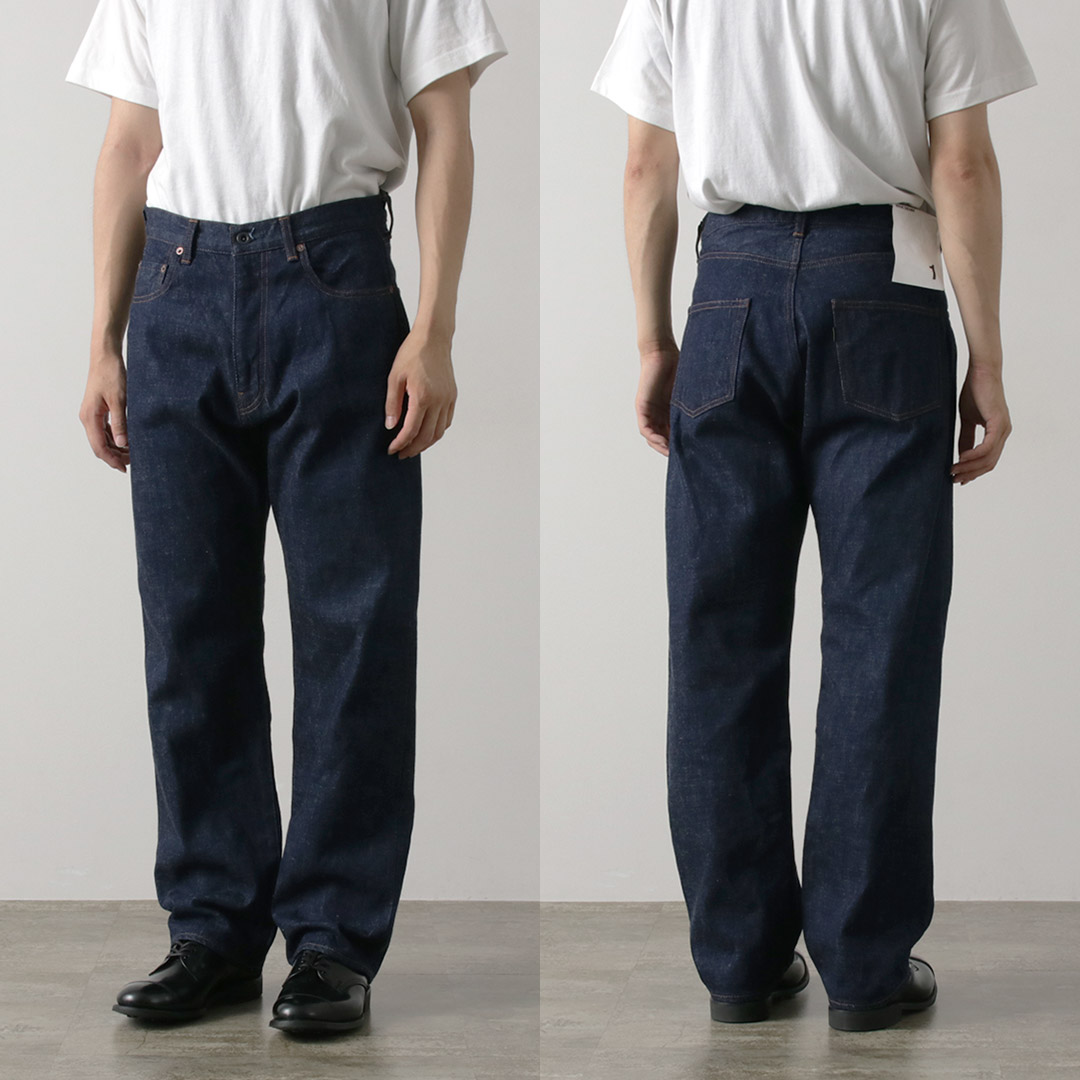 FOB FACTORY（FOBファクトリー） F1147 ワイドデニム5Pパンツ / ジーンズ メンズ 日本製 WIDE DENIM 5POCKET  : 011533-2-03 : ROCOCO Yahoo!店 - 通販 - Yahoo!ショッピング