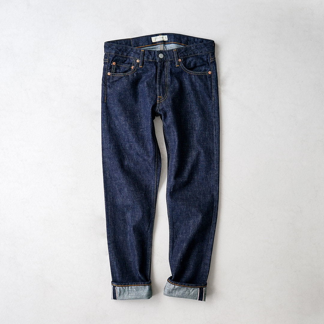 完売 極上美品 ブルレア BLUELEA OKAYAMA デニム 定価3.6 Blue refabric（ブルーリファブリック） プレップ 13oz セルヴィッジ