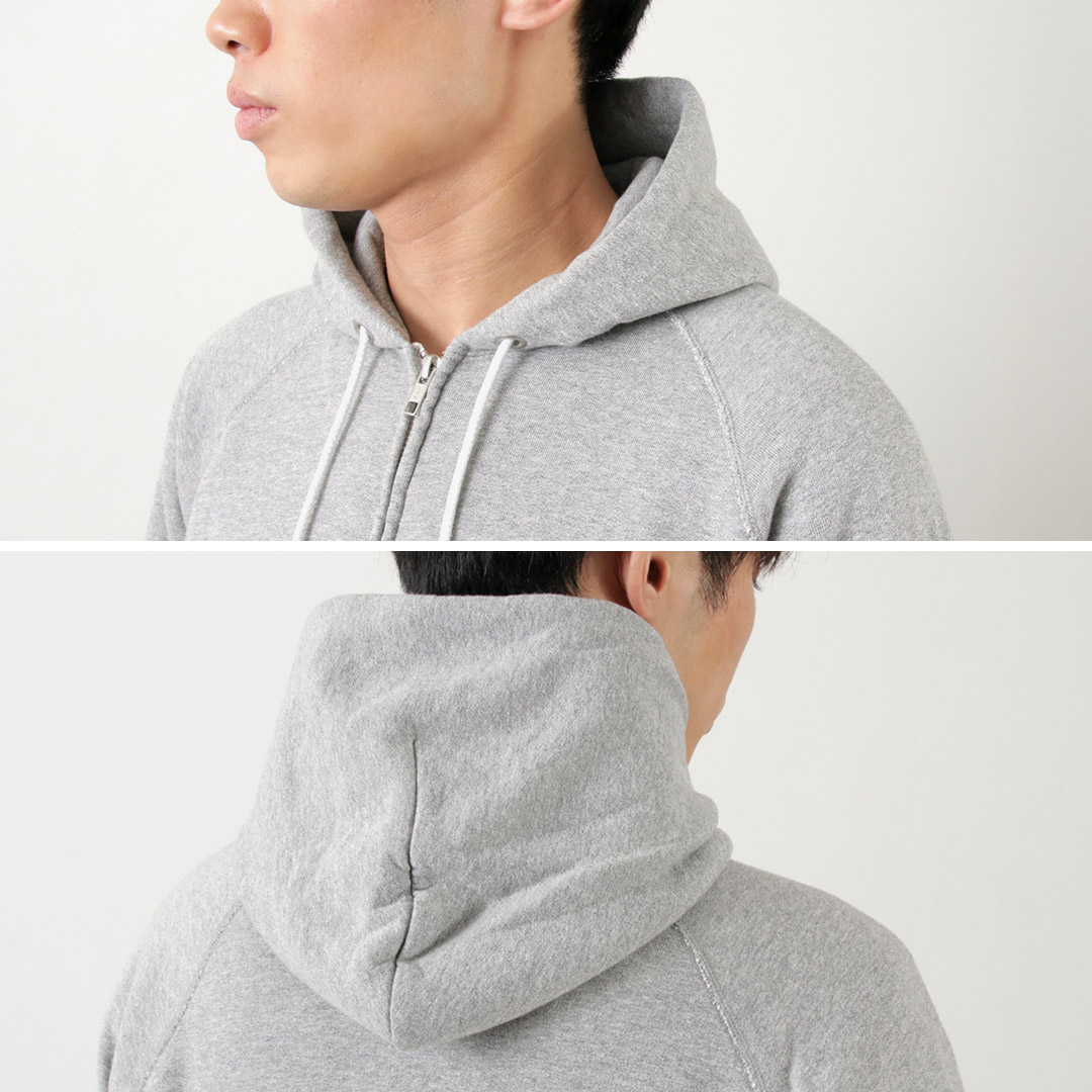 GOOD ON ON（グッドオン） ラグラン ジップ フード スウェット