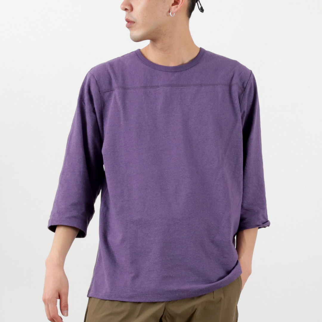 デカサイ　GOHEMP ネイビー XL 七分袖カットソー 21266_r1.jpg