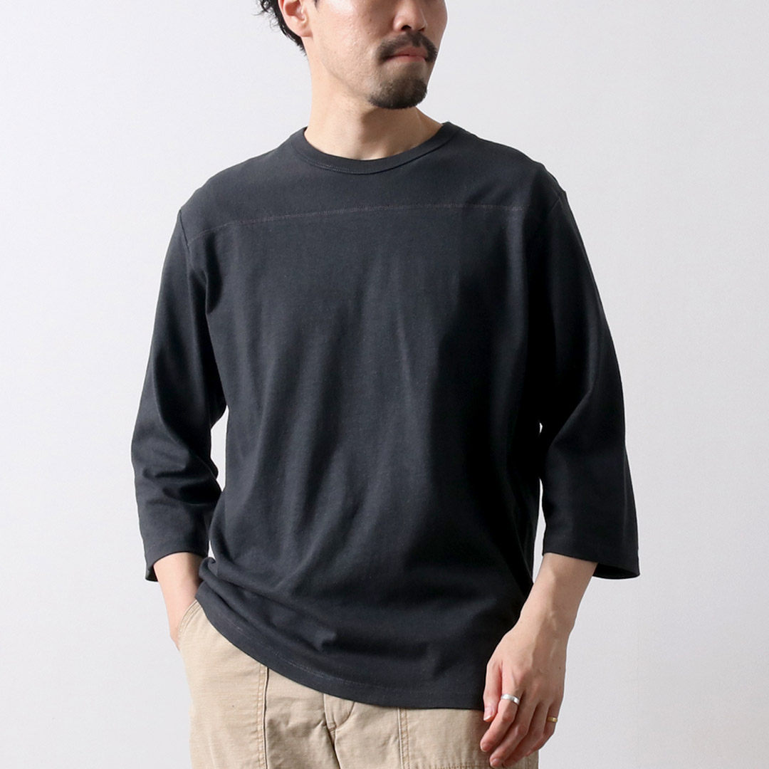 ゴーヘンプGOHEMPインディゴ染五分袖オープンシャツ刺子？日本製 m57881077425_1.jpg?1725202128