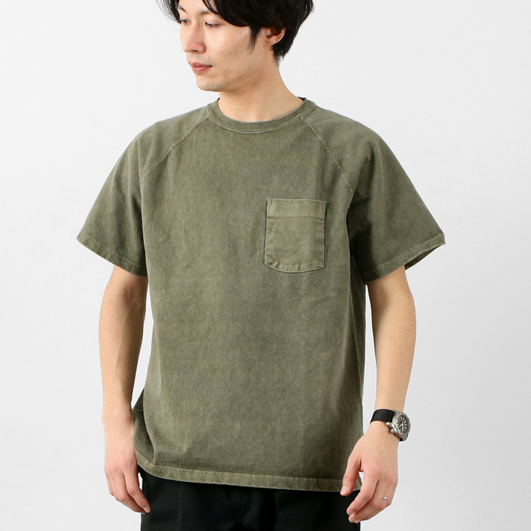 GOOD ON ON（グッドオン） カラー別注 ラグランヘビー ポケット