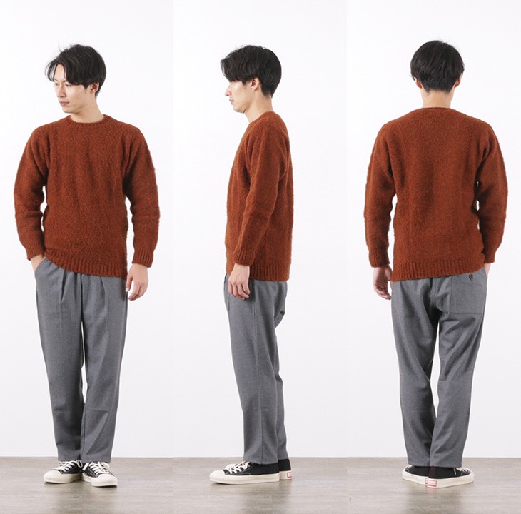 SHETLAND WOOLLEN CO（シェットランドウーレンコー） プレーン シェットランドウーレン シャギー ドッグニット