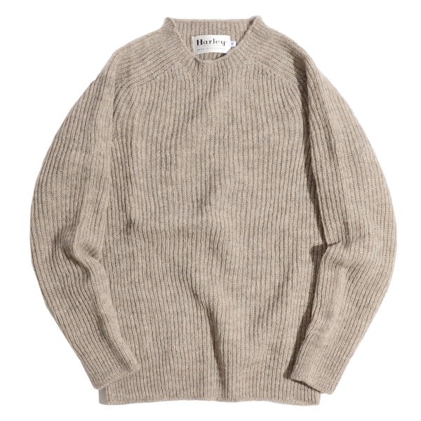 Harley Of Scotland ハーレーオブスコットランド ヴォートゥルーシェットランド クルーネックセーター ニット メンズ 注文割引