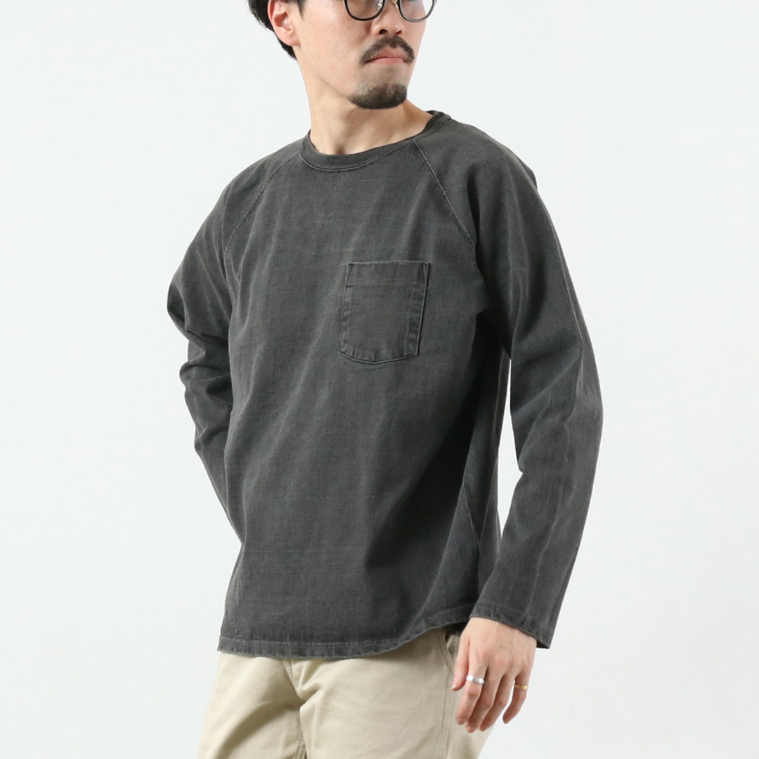 GOOD ON（グッドオン） カラー別注 ヘビー ラグラン ポケット Tシャツ